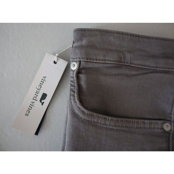 Vineyard Vines Women's Sz 36 Anchor Gray Jamie High-Rise Garment-Dyed Jeans - Picture 8 of 13